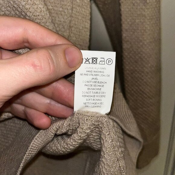 Men's Octobre Editions beige (tan) wool sweater size L - Picture 4 of 5